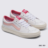 chaussures-sk8-low-deep-pink-vans-VN0009QRAFJ, WOMEN SHOES, VANS, LEATHER, WHITE, PINK, SKATE SHOP, DM2 SHOP, 02