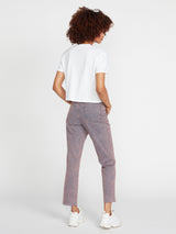 VOLCOM JEANS FEMME STONED STRAIGHT CORAL