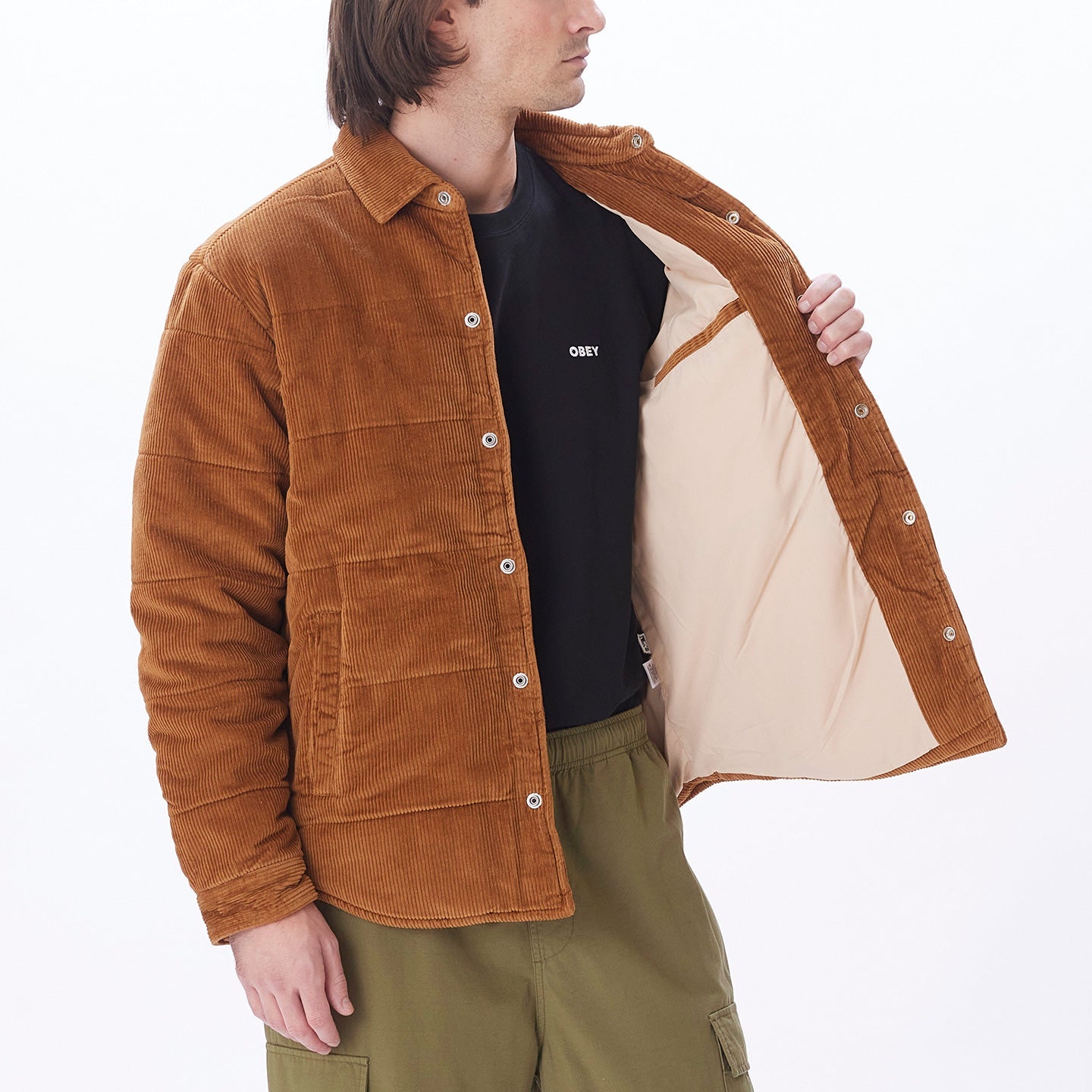 MANTEAU DE VILLE HOMME GRAND CORD OBEY