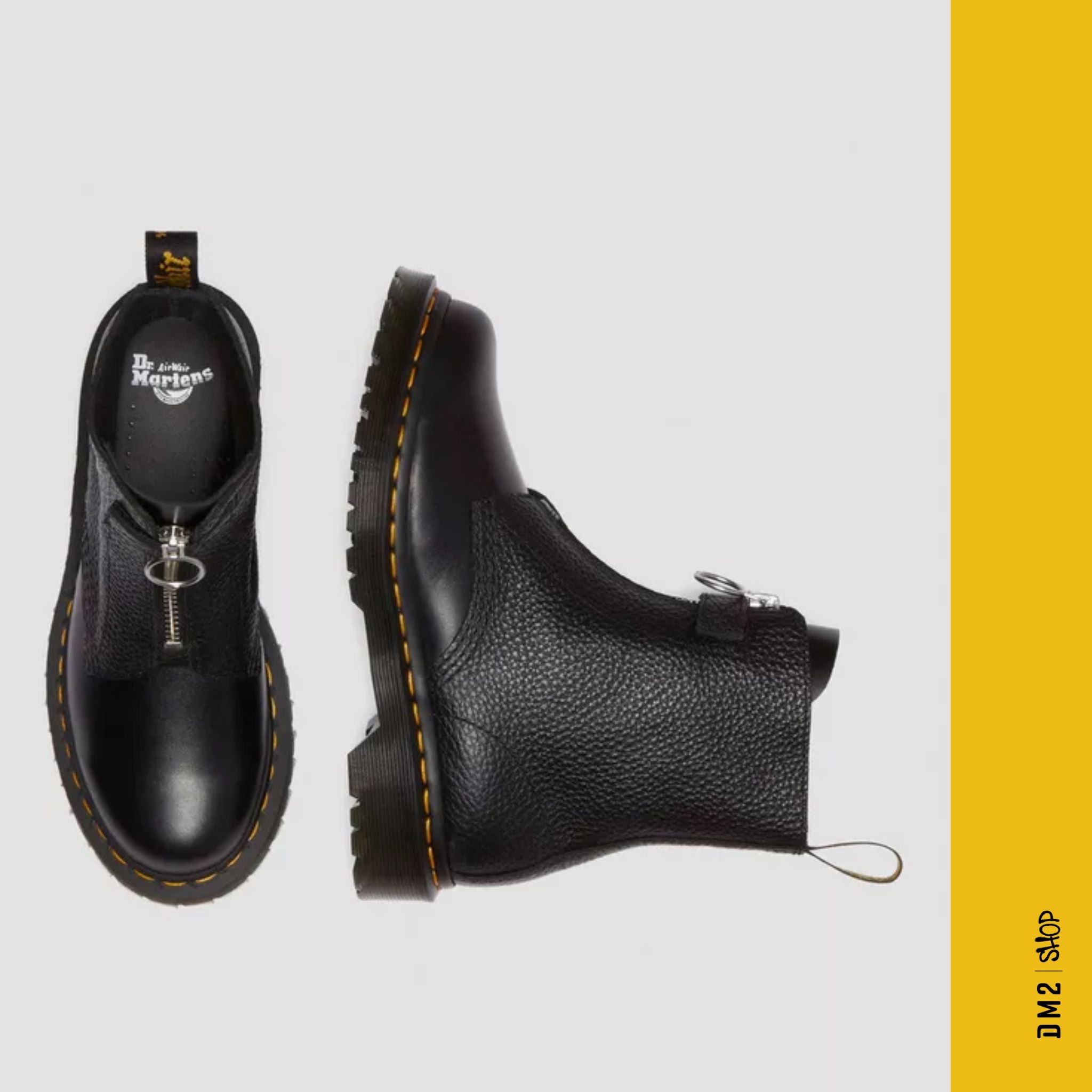 BOTTILLONS 1460 FRONT ZIP LACE UP DR.MARTENS