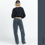 JEANS CORDUROY VOLCOM FEMME 1991 STONED LOW