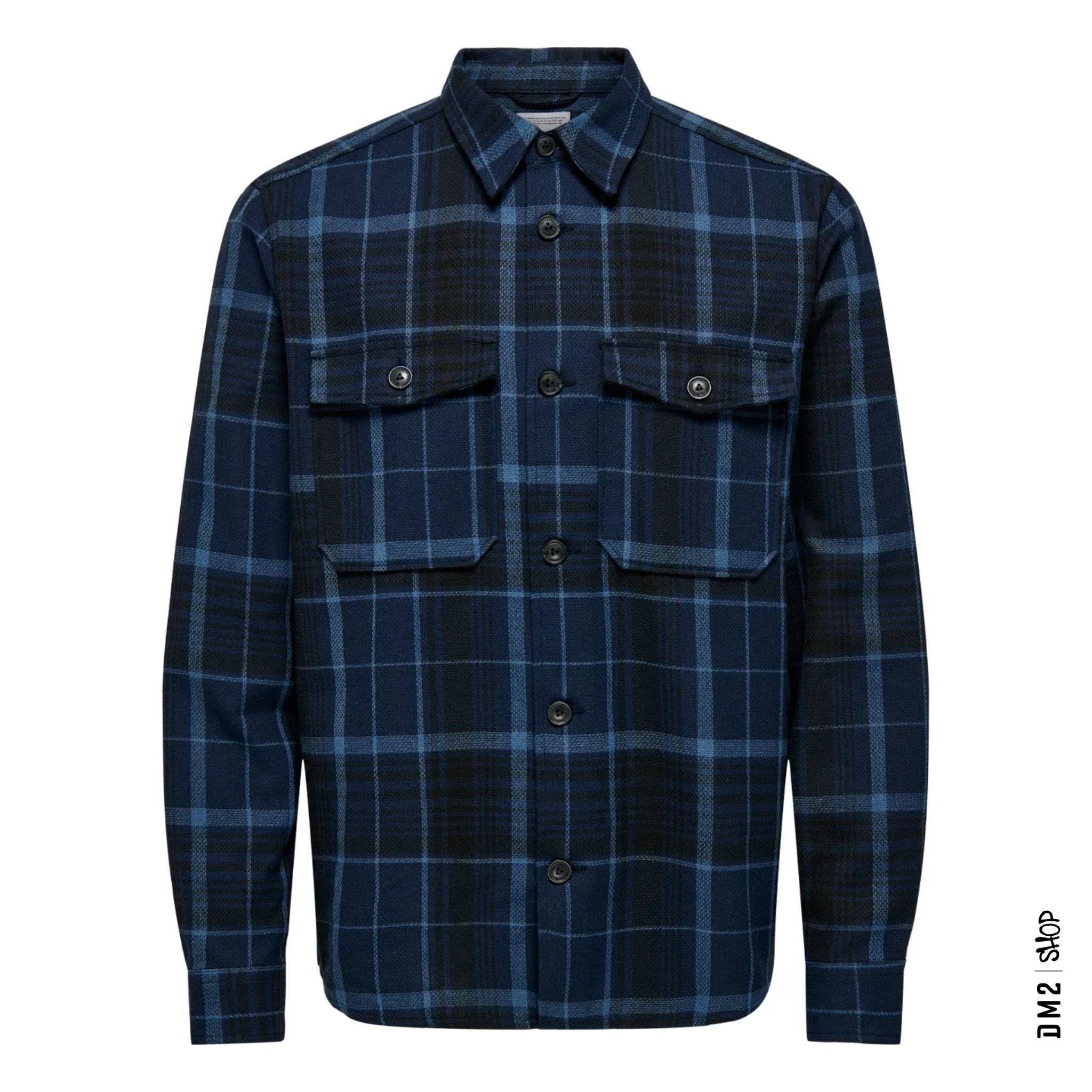 chemise-flannel-milo-life-marine-only-sons-f4