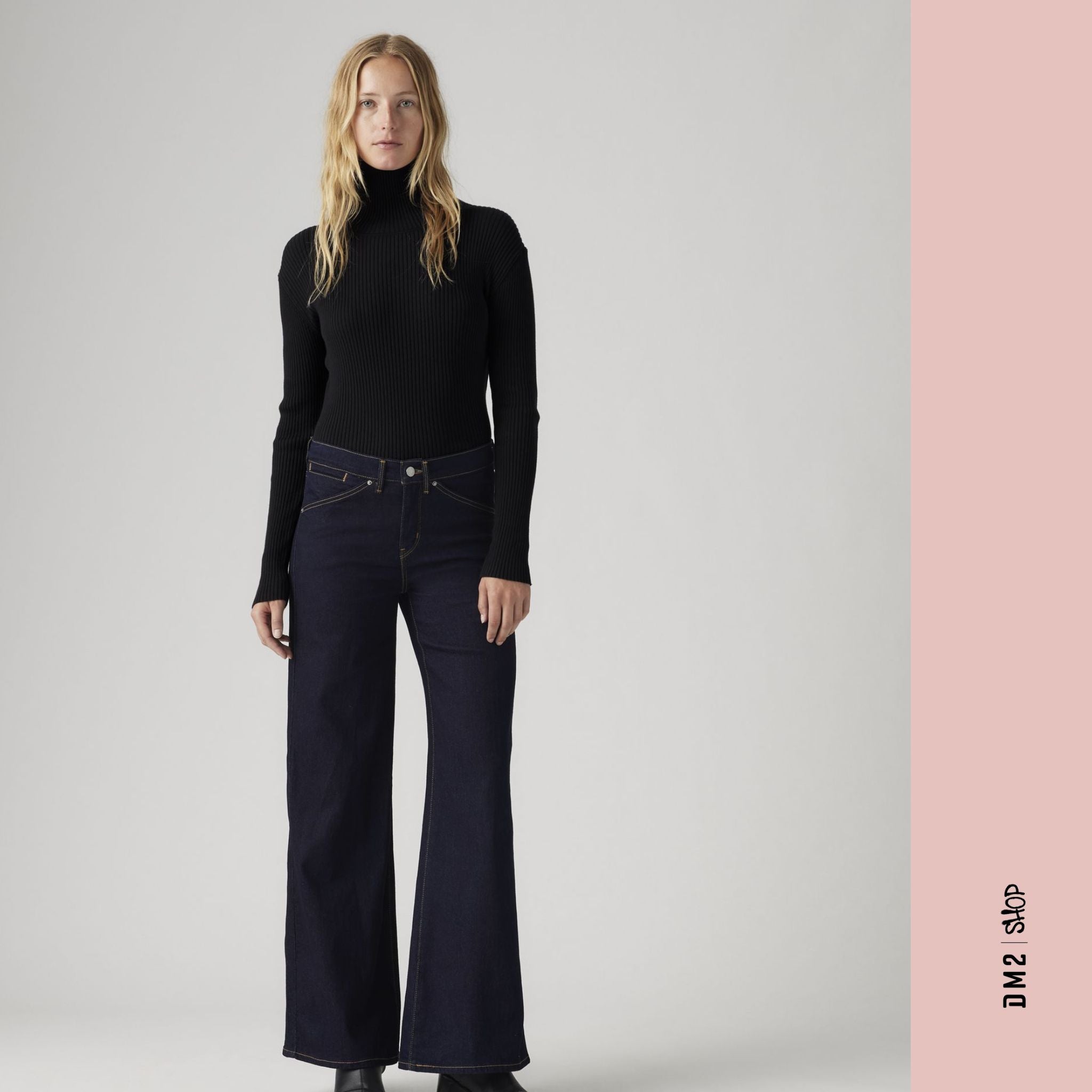 JEANS TAILLE MI-HAUTE 318 SHAPING FONCÉ, LEVI'S