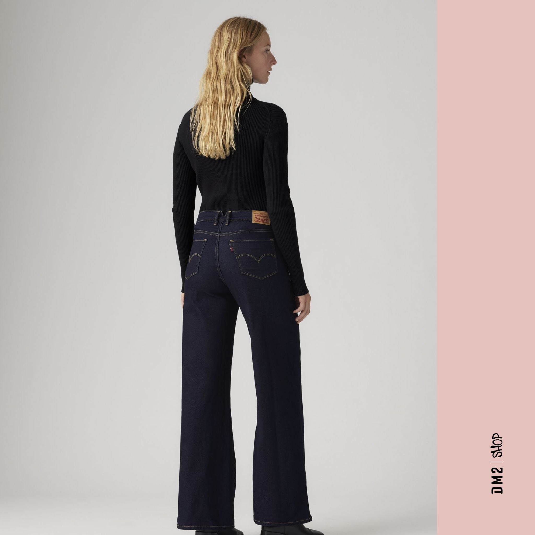 JEANS TAILLE MI-HAUTE 318 SHAPING FONCÉ, LEVI'S