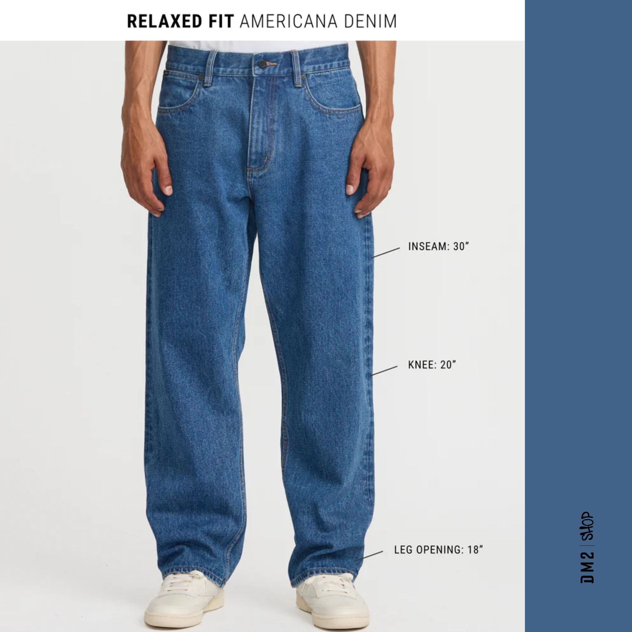 JEANS HOMME AMERICANA DAYSHIFT, RVCA