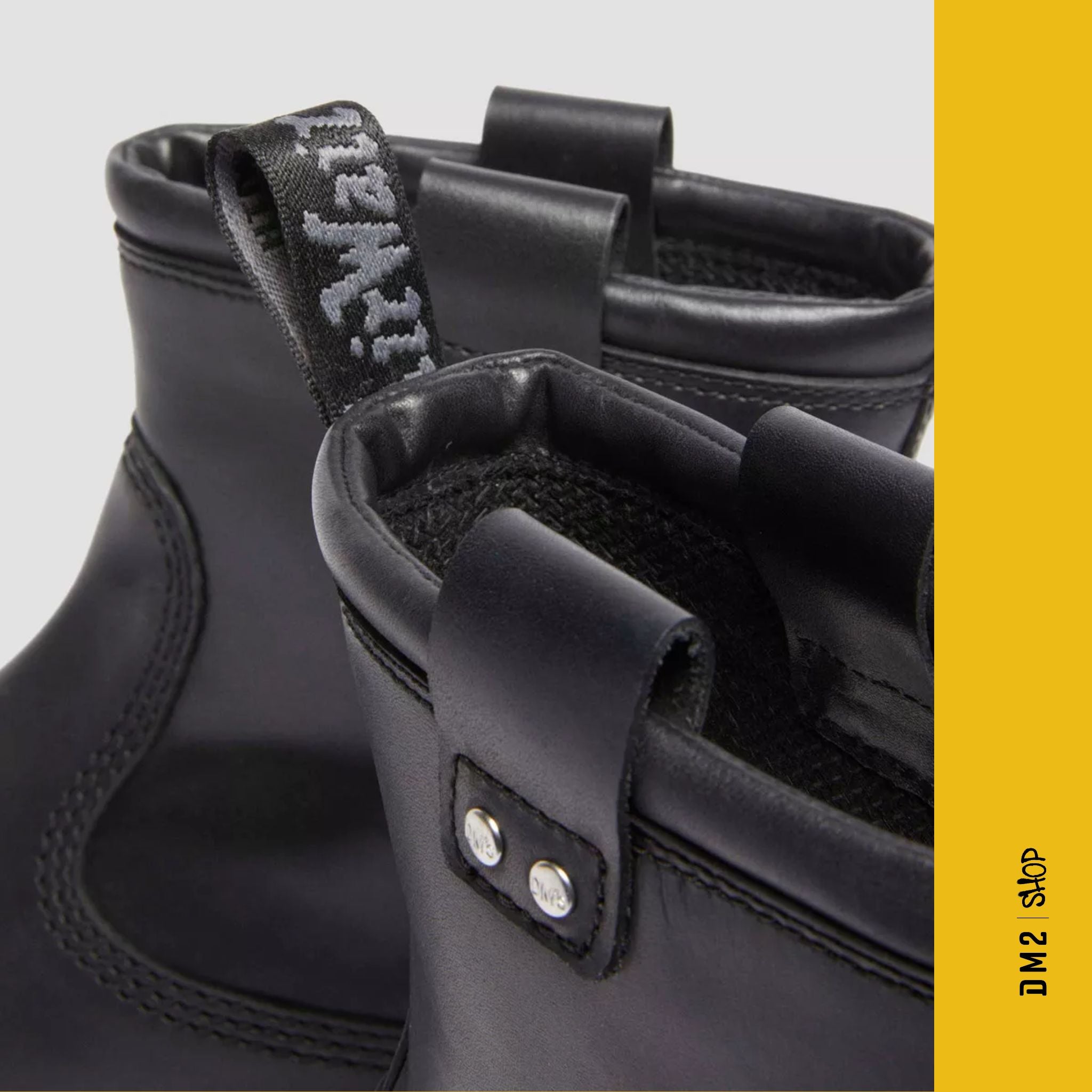 BOTTILLONS ANISTONE LO LEATHER BIKER NOIR, DR.MARTENS