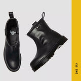 BOTTILLONS ANISTONE LO LEATHER BIKER NOIR, DR.MARTENS