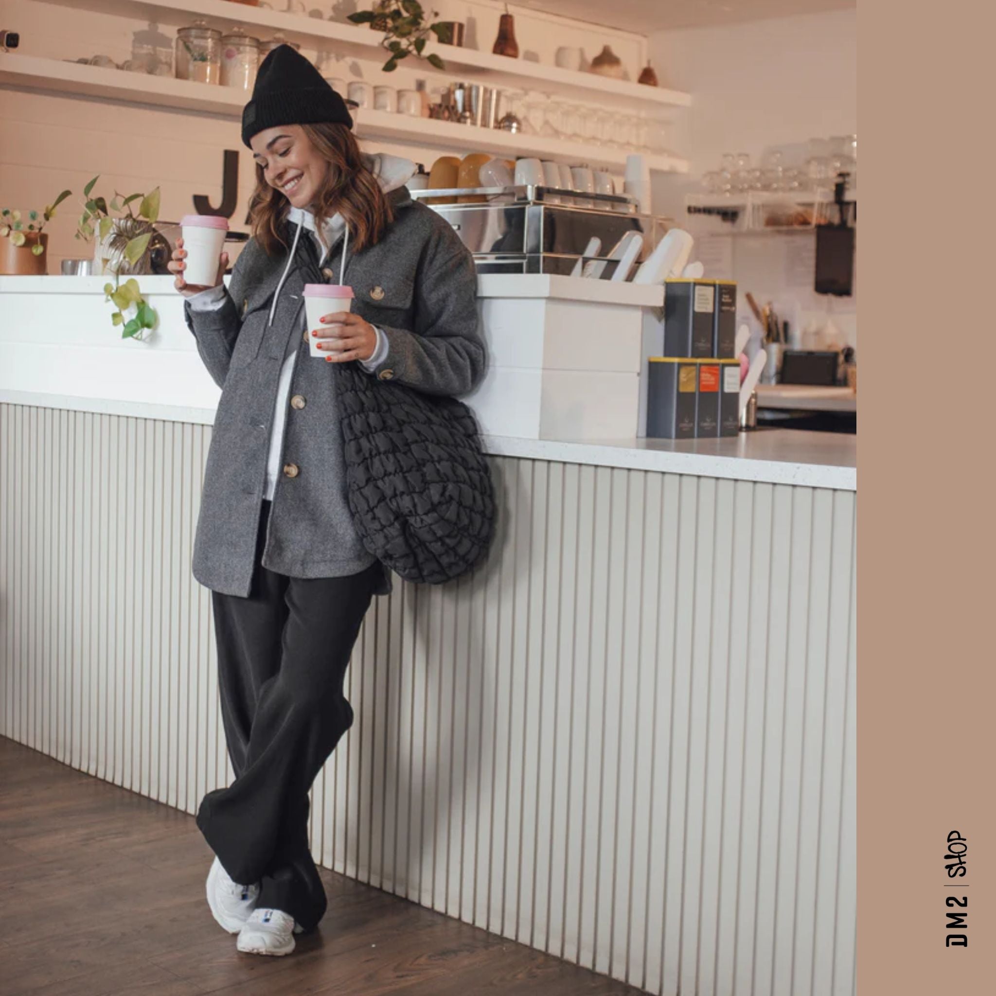 MANTEAU VILLE ANNABELLE GRIS NANA