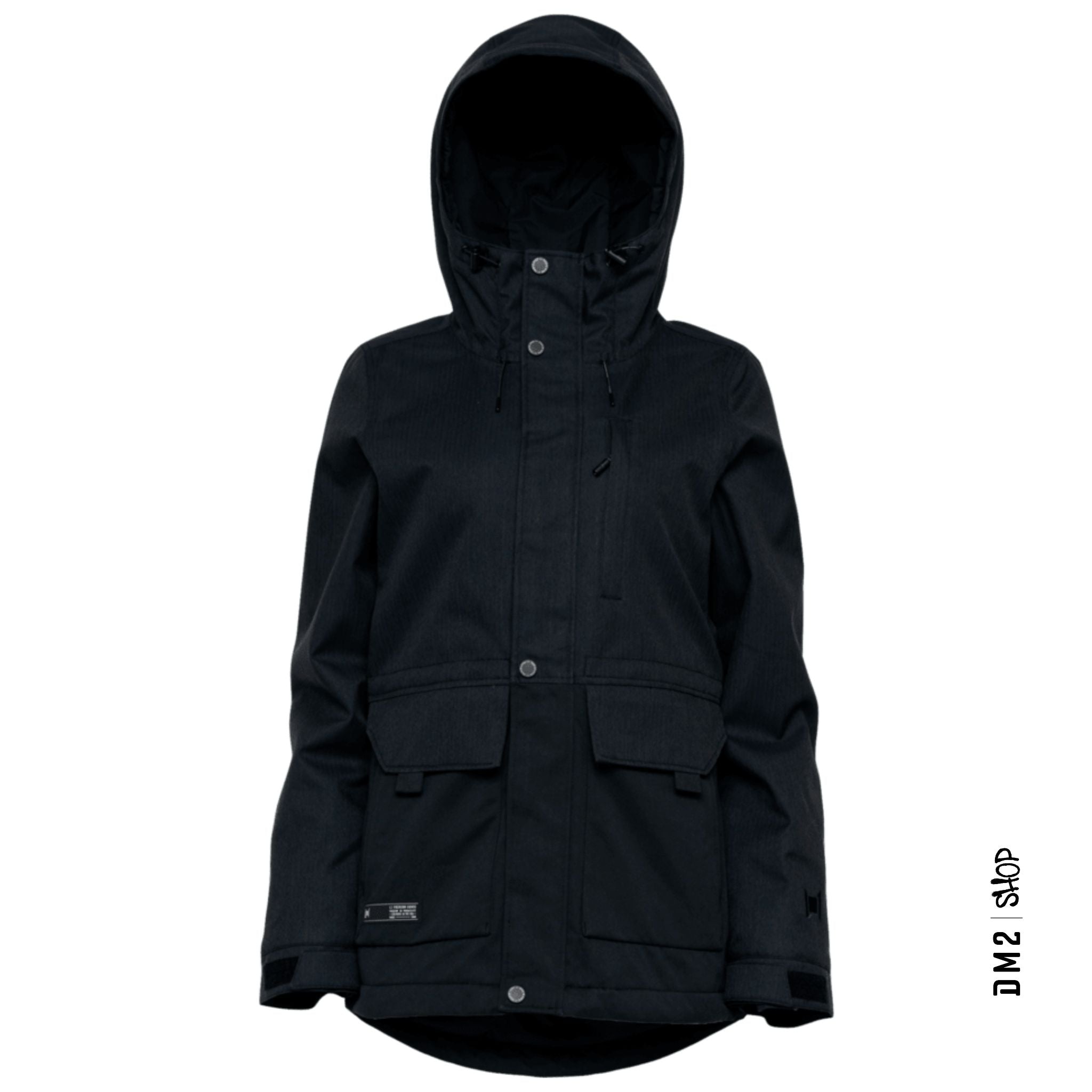 MANTEAU ISOLÉ FEMME ANWEN NOIR, L1 ( MEDIUM )