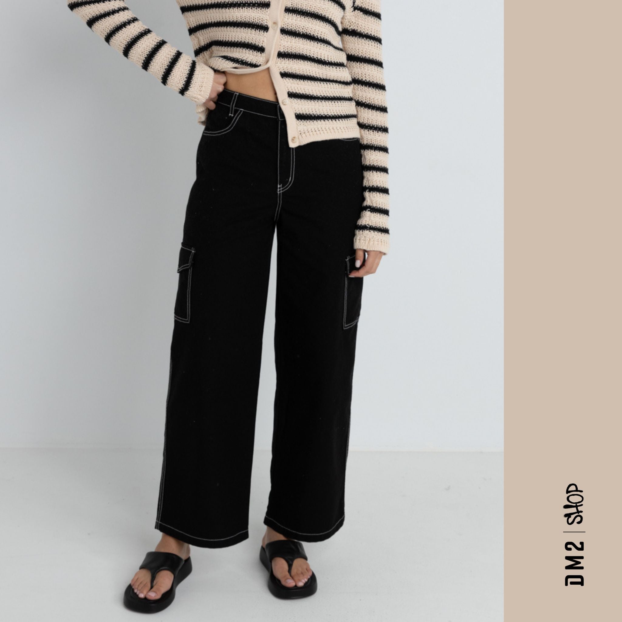 pantalon-femme-bayside-noir-rhythm-S25