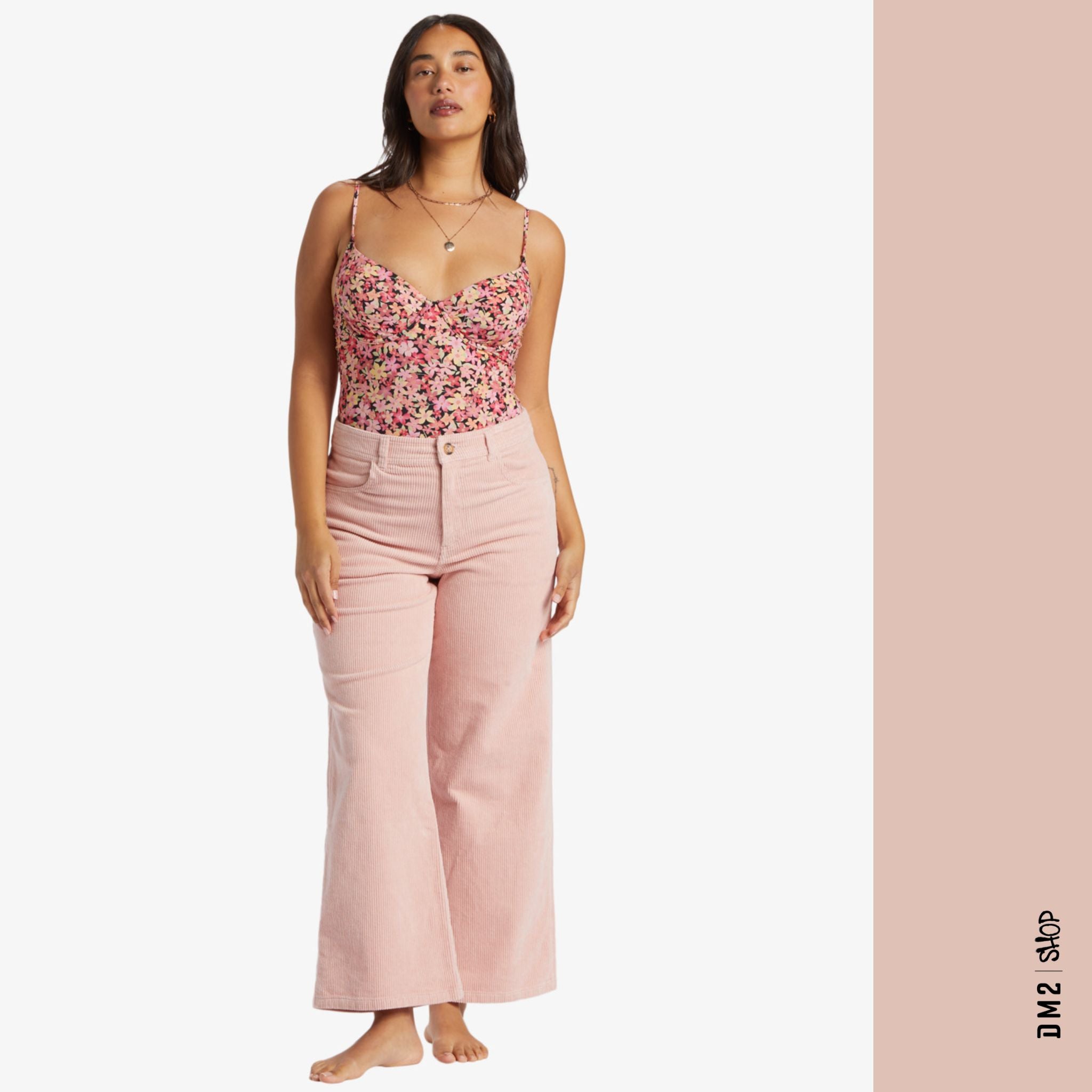 PANTALON FEMME BE FREE CORD ROSE, BILLABONG