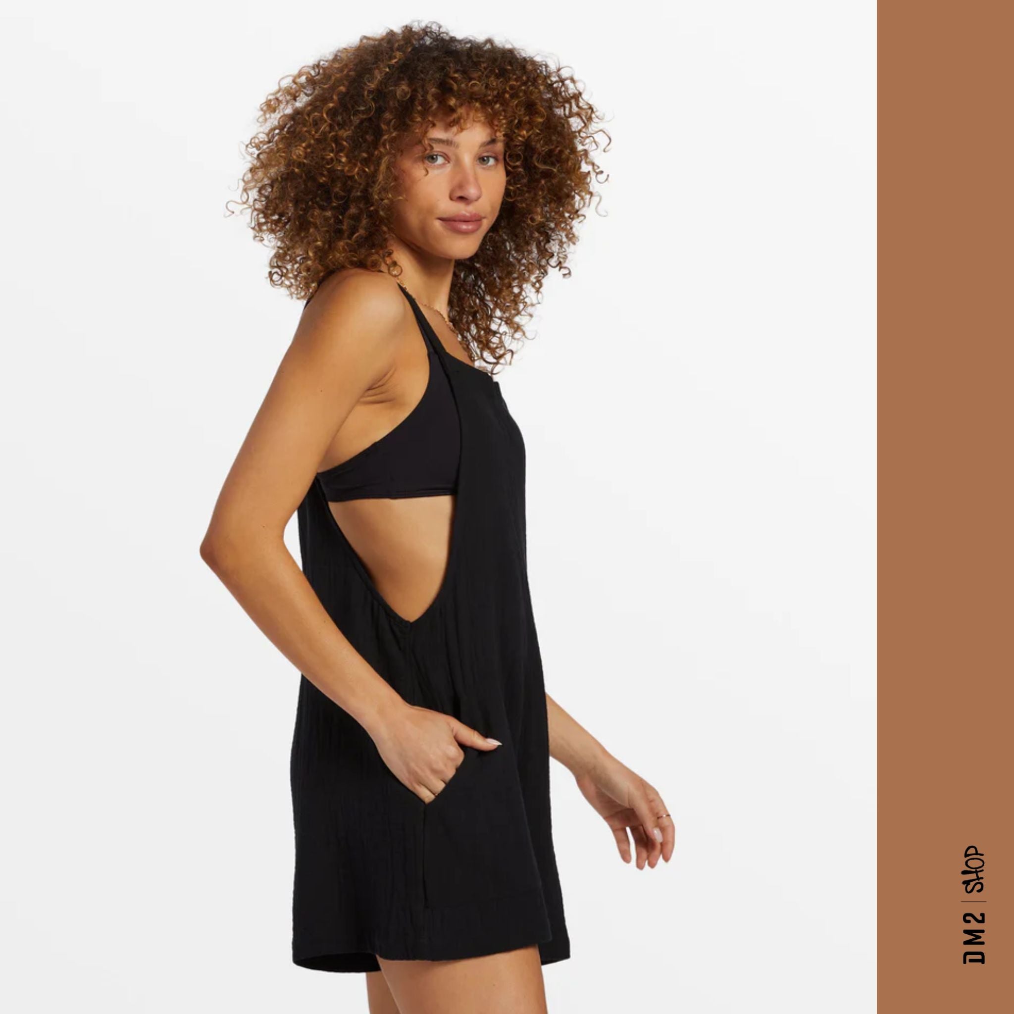 ROMPER BILLABONG BEACH CRUSH NOIR FEMME