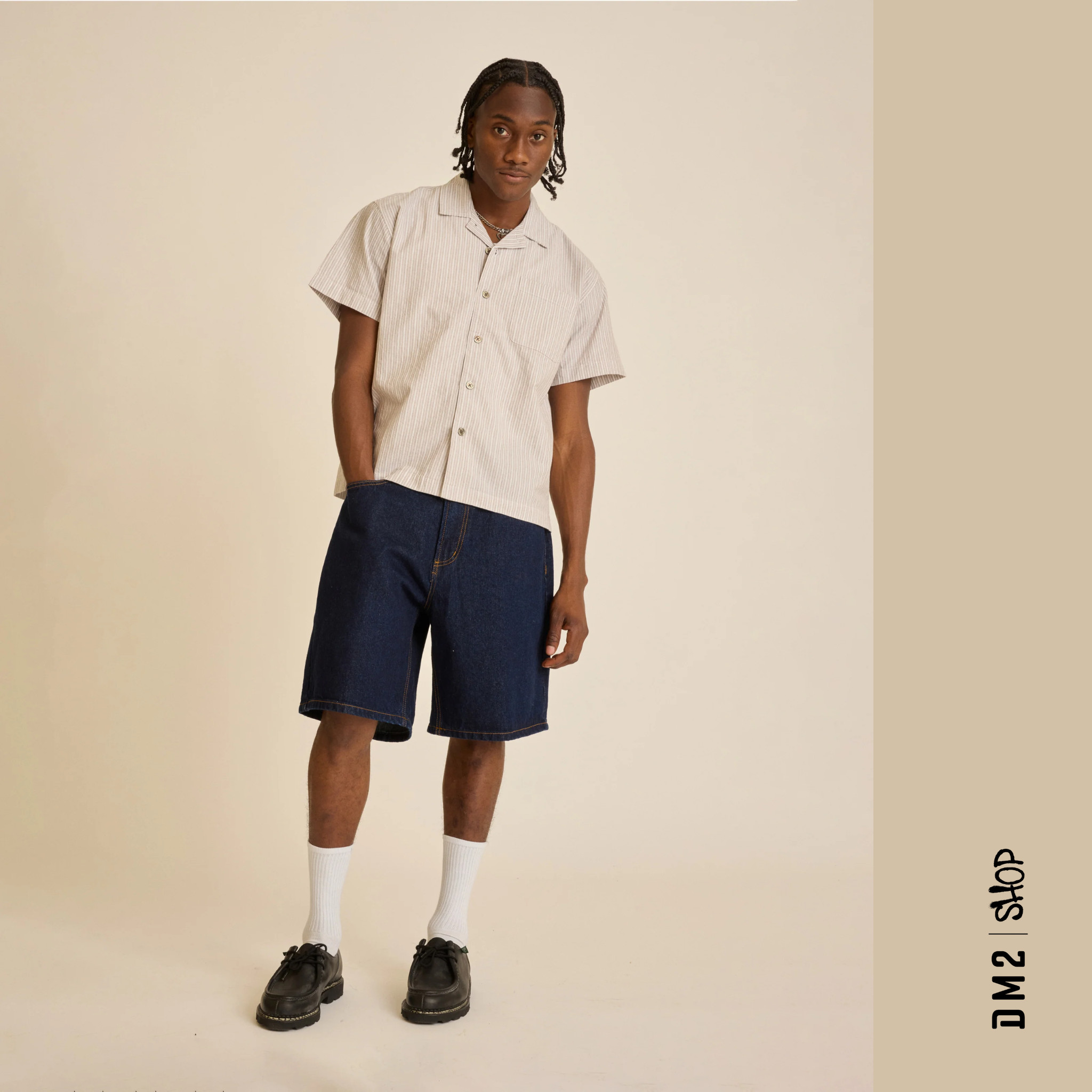 SHORT HOMME BIGWIG BAGGY RINSE, OBEY