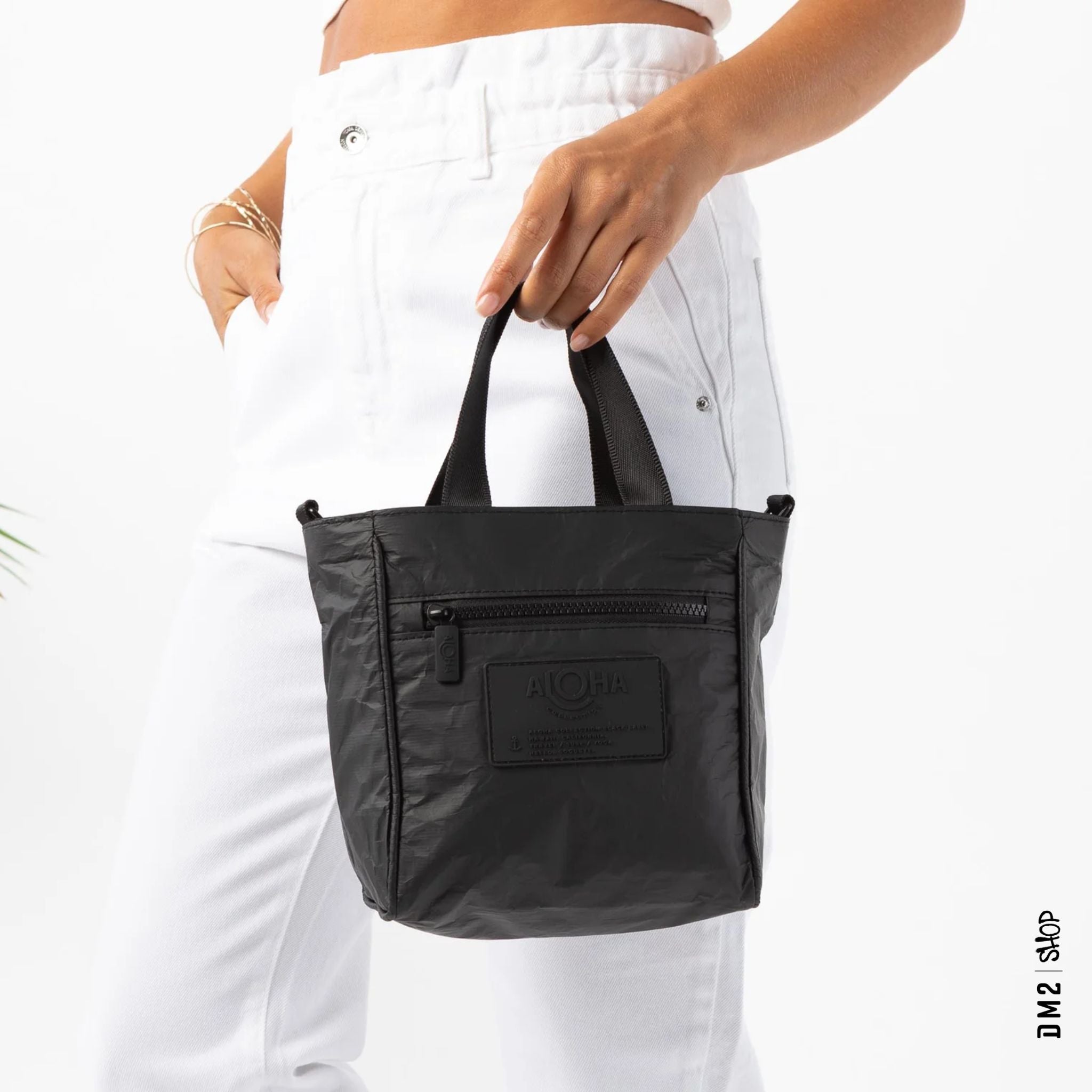 SAC BANDOUILLÈRE BLACK CROSSBODY ALOHA