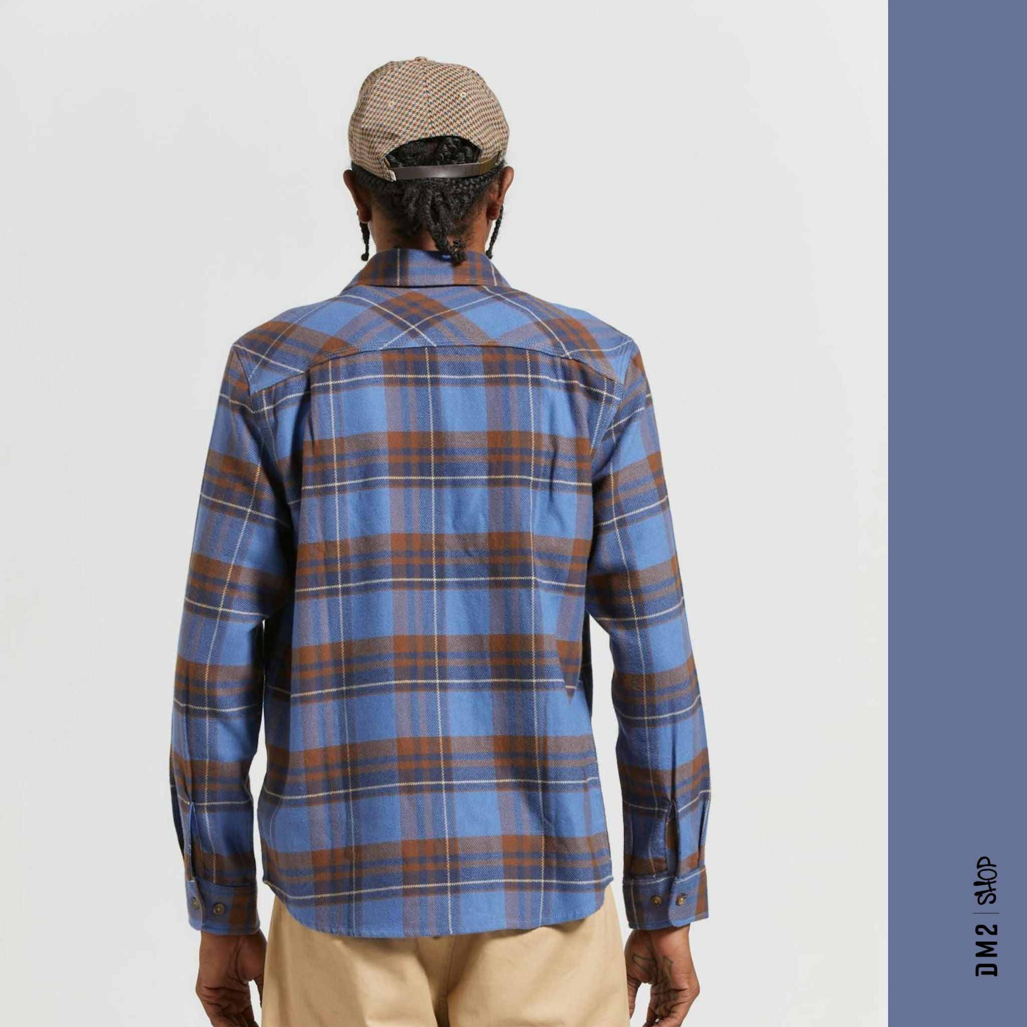 CHEMISE FLANNEL BOWERY BLEU, BRIXTON