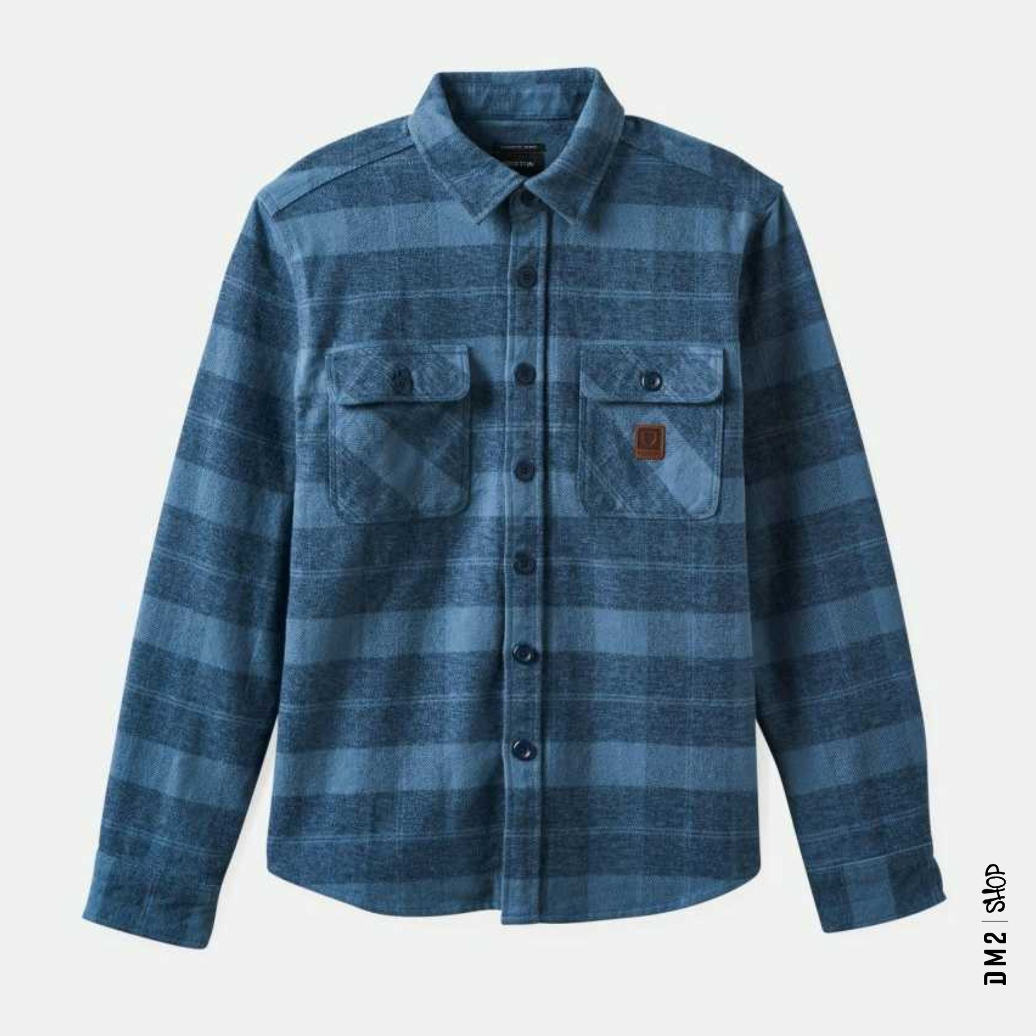 chemise-flannel-bowery-heavyweight-blue-F24-BRIXTON