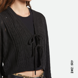 CARDIGAN BRIXTON CROPPED POINTELLE FEMME