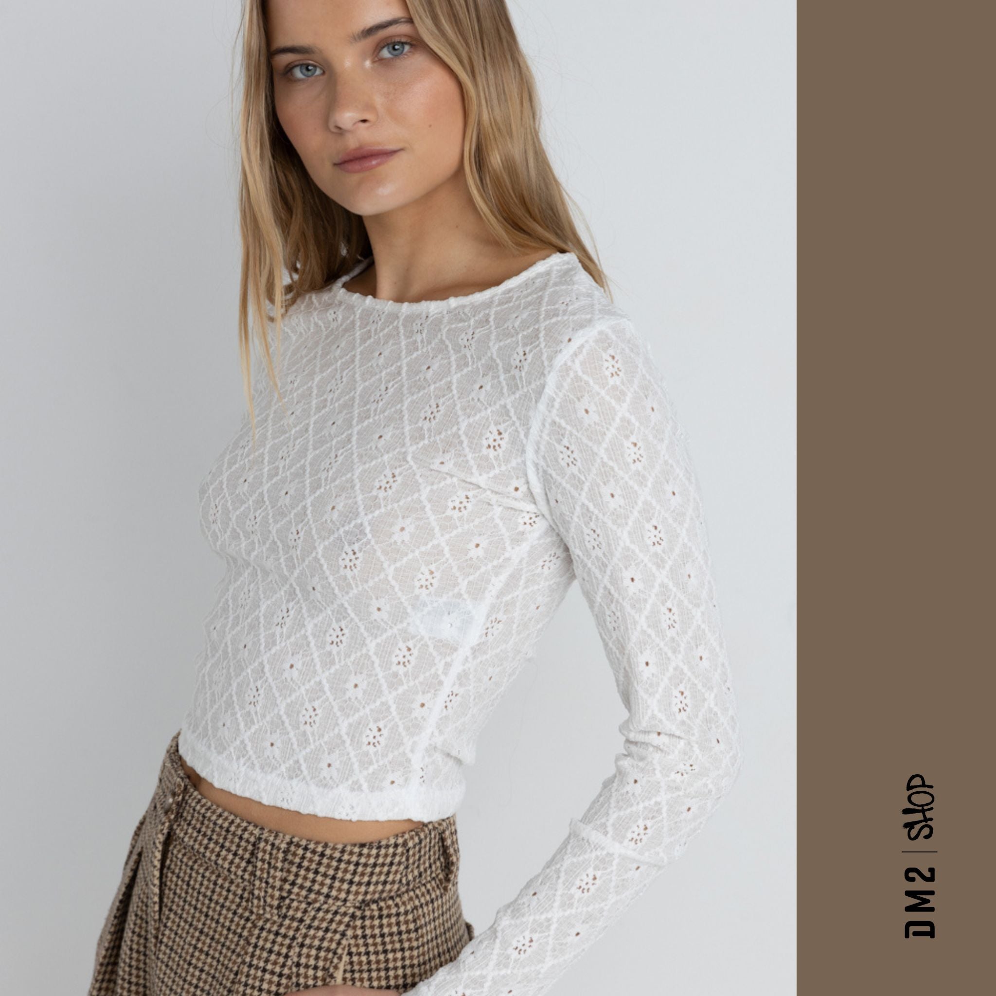 CHANDAIL FEMME CHARM BLANC, RHYTHM