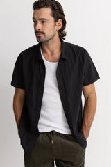 chemise-classique-linen-noir-homme-CL21MWT05-RHYTHM, DM2 SHOP