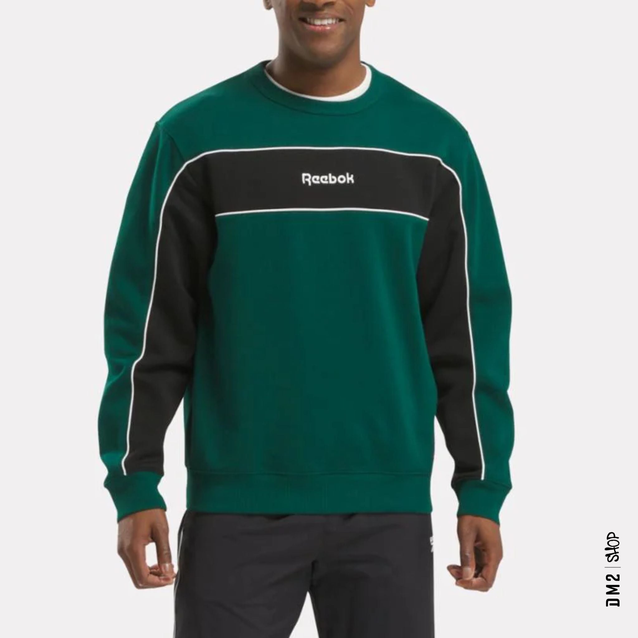 crewneck-reebok-homme-college-green-100205660