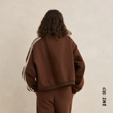 CREWNECK RHYTHM CONTRAST BROWN FEMME