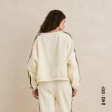 CREWNECK RHYTHM CONTRAST CREAM FEMME
