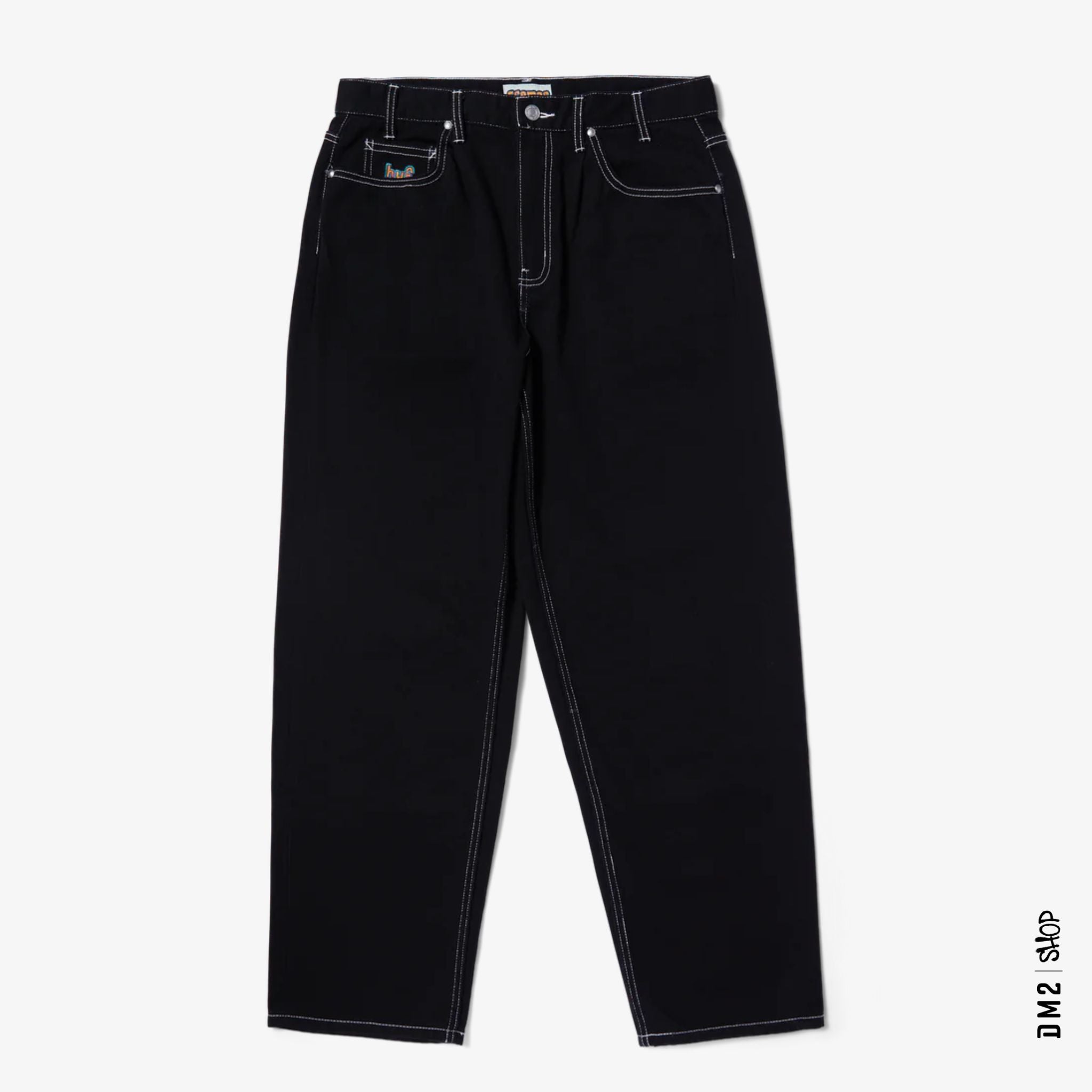 jeans-baggy-huf-cromer-noir-BLANC-F4
