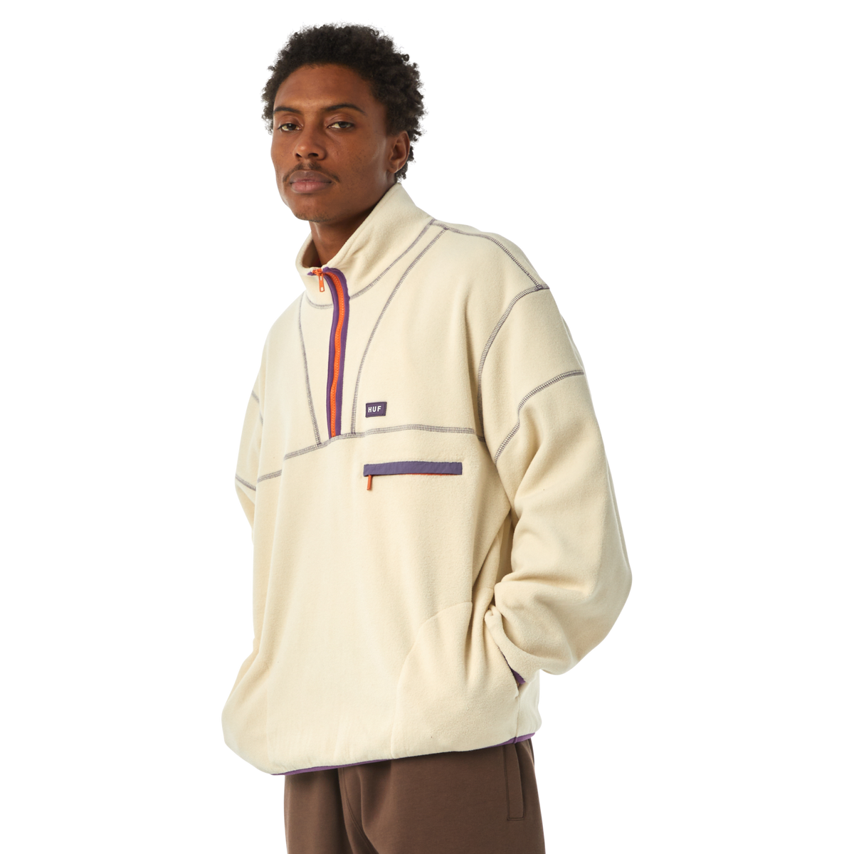 FLEECE ELYSIAN BEIGE HUF