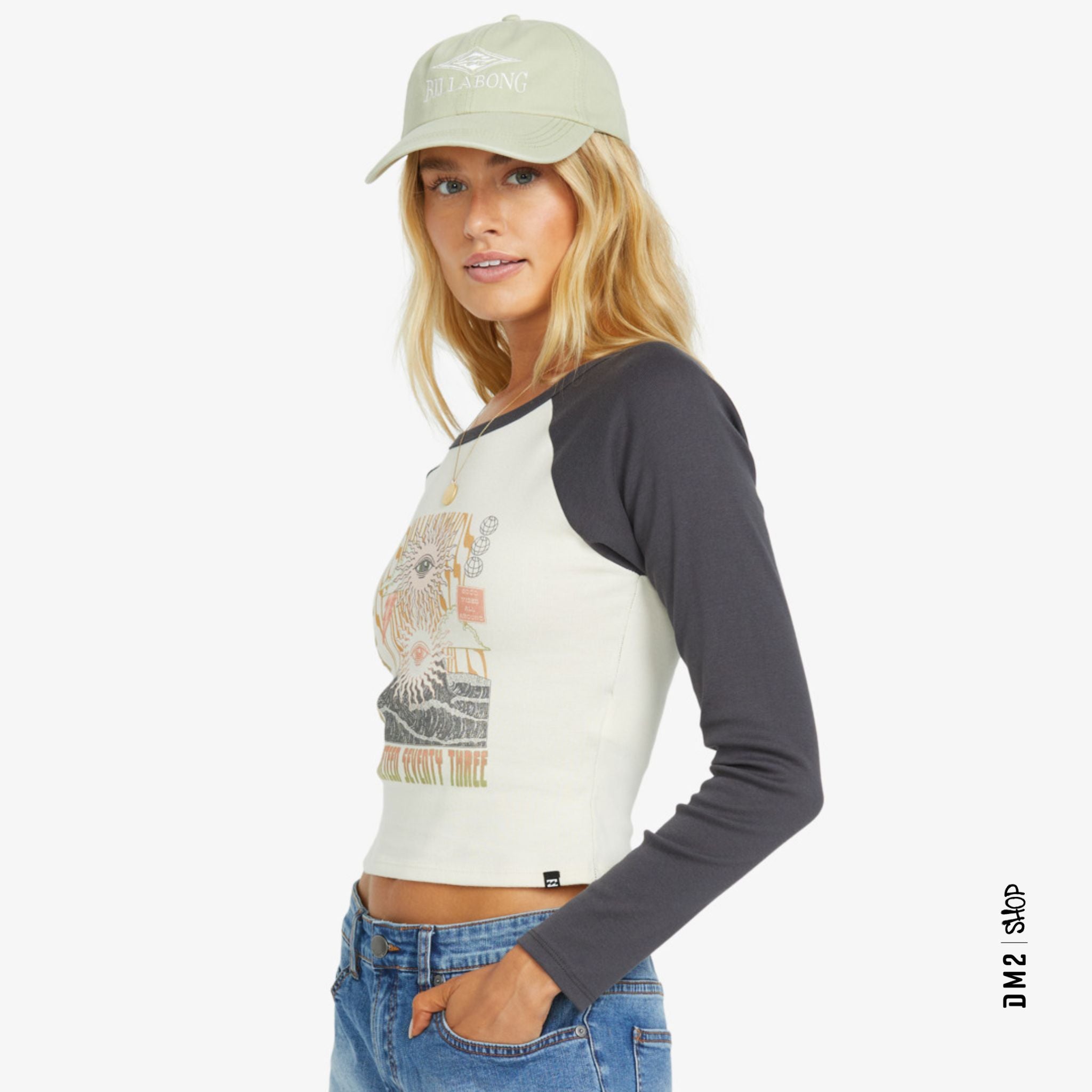 CHANDAIL RAGLAN EYE VIBES FEMME, BILLABONG