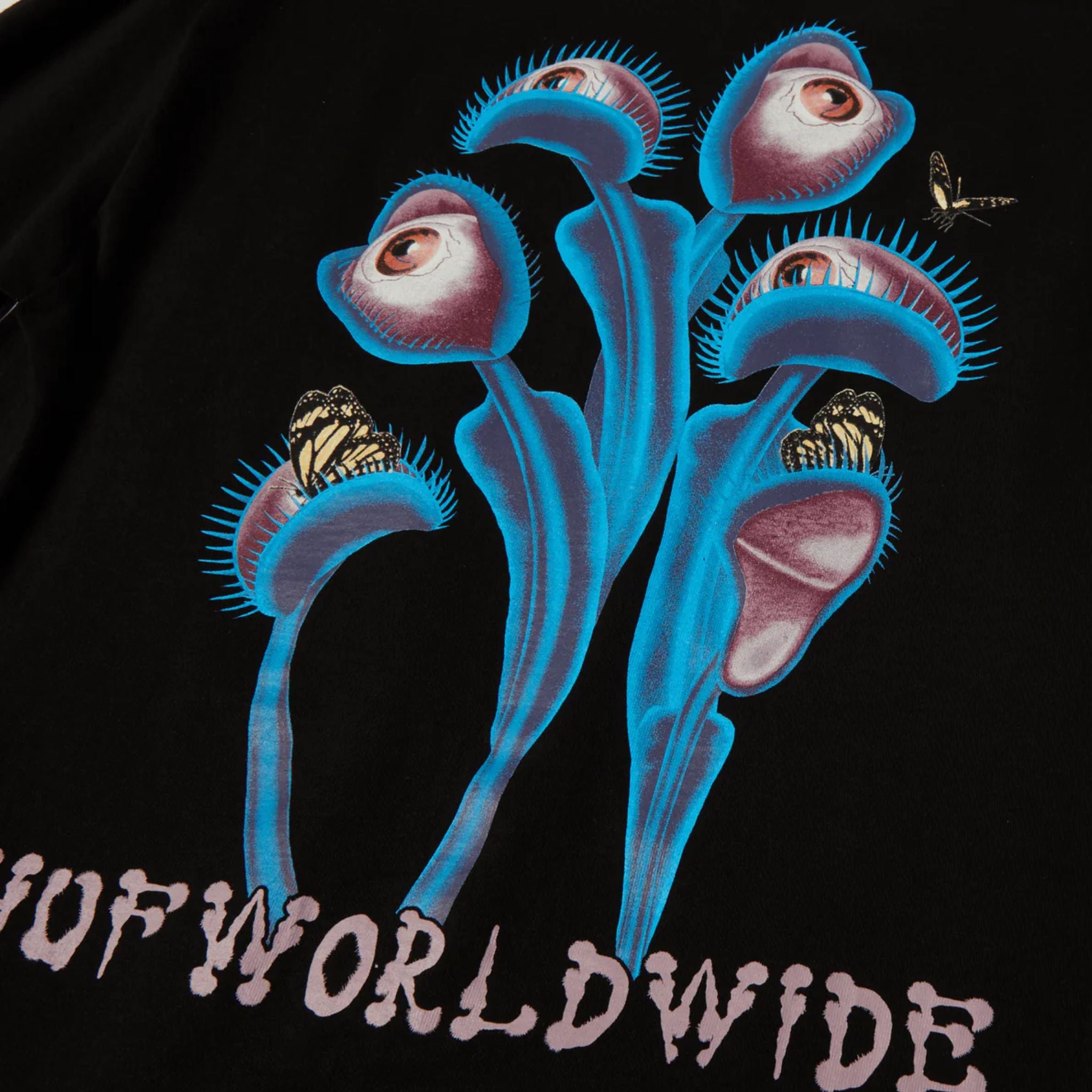 T-SHIRT FLY TRAP NOIR HUF