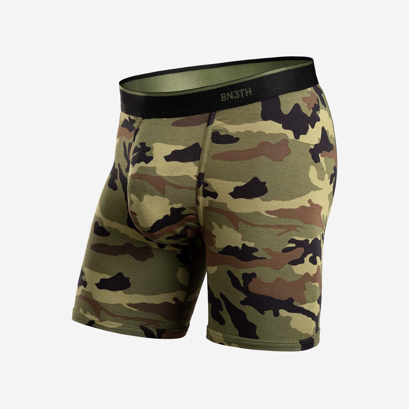 BN3TH Men's Boxer Brief, 2 Pack - Black/Camo Green, XS : .co