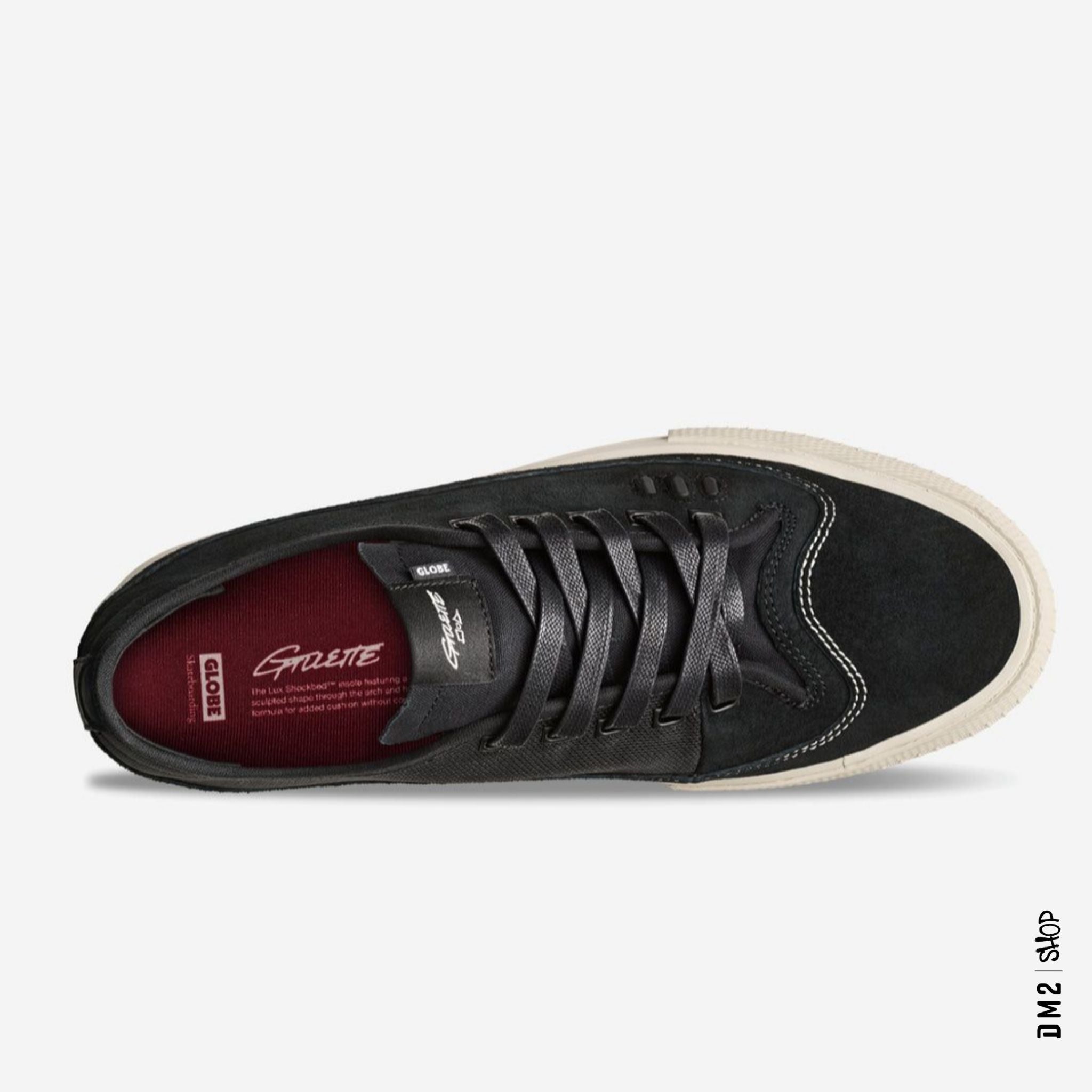 CHAUSSURE SKATE GLOBE GILLETTE DAIM NOIR