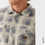 CHEMISE O'NEILL SUPERFLEECE PLAID LIGHT KHAKI