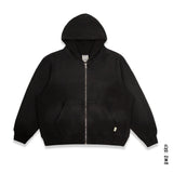 HOOD ZIP HEAVY WEIGHT FADED BLACK, MUSE