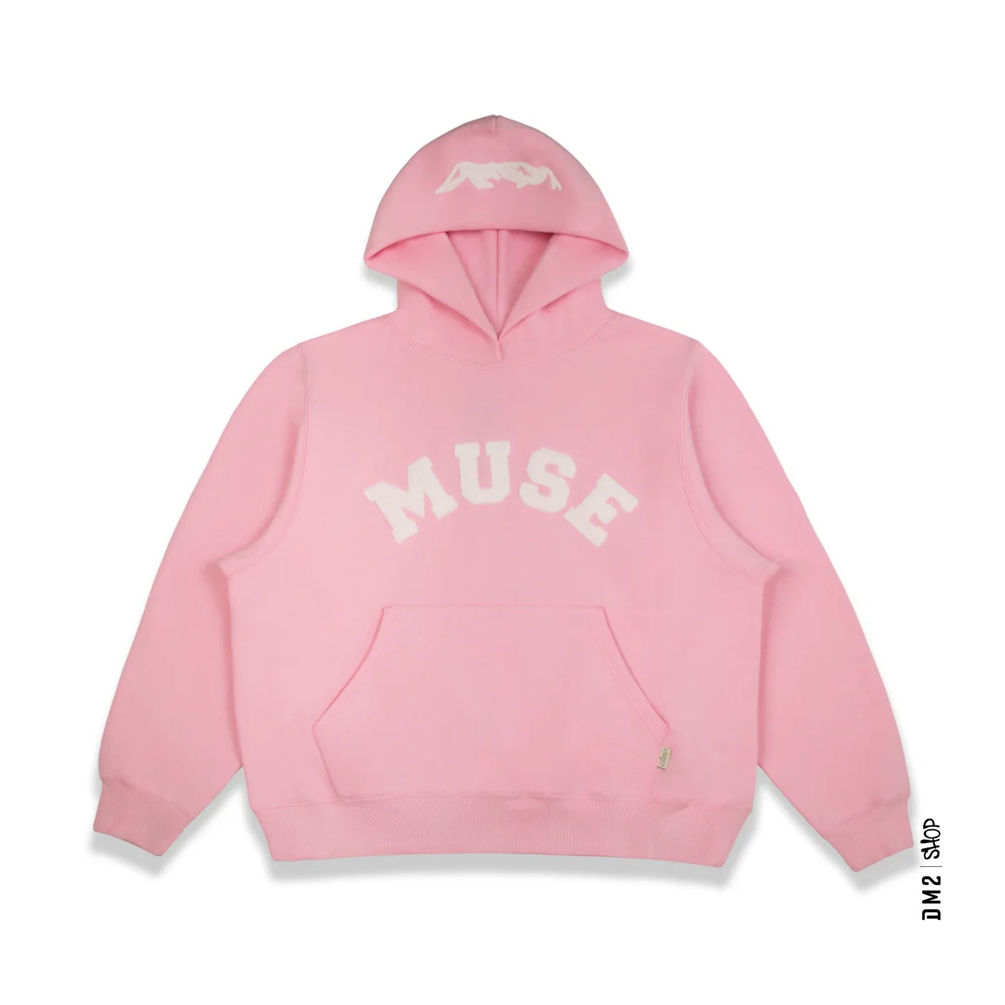 HOOD HEAVYWEIGHT BABY PINK UNISEXE, MUSE