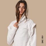 HOOD RAW CAP SLEEVE FEMME GRIS