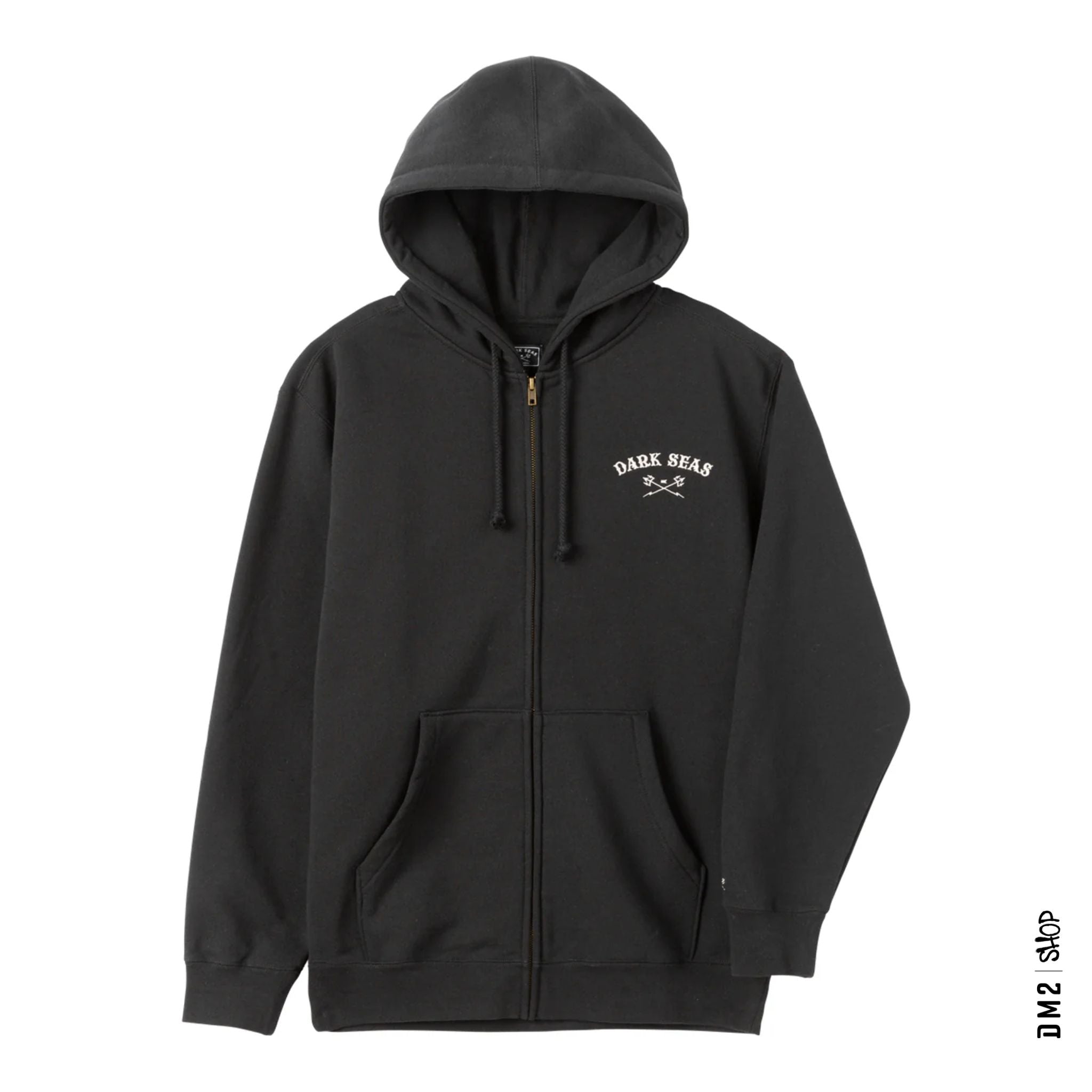 hood-zip-homme-keeler-noir-dark-seas-312000090, MEN FLEECE, ZIP HOOD, BLACK, DM2 SHOP, 02