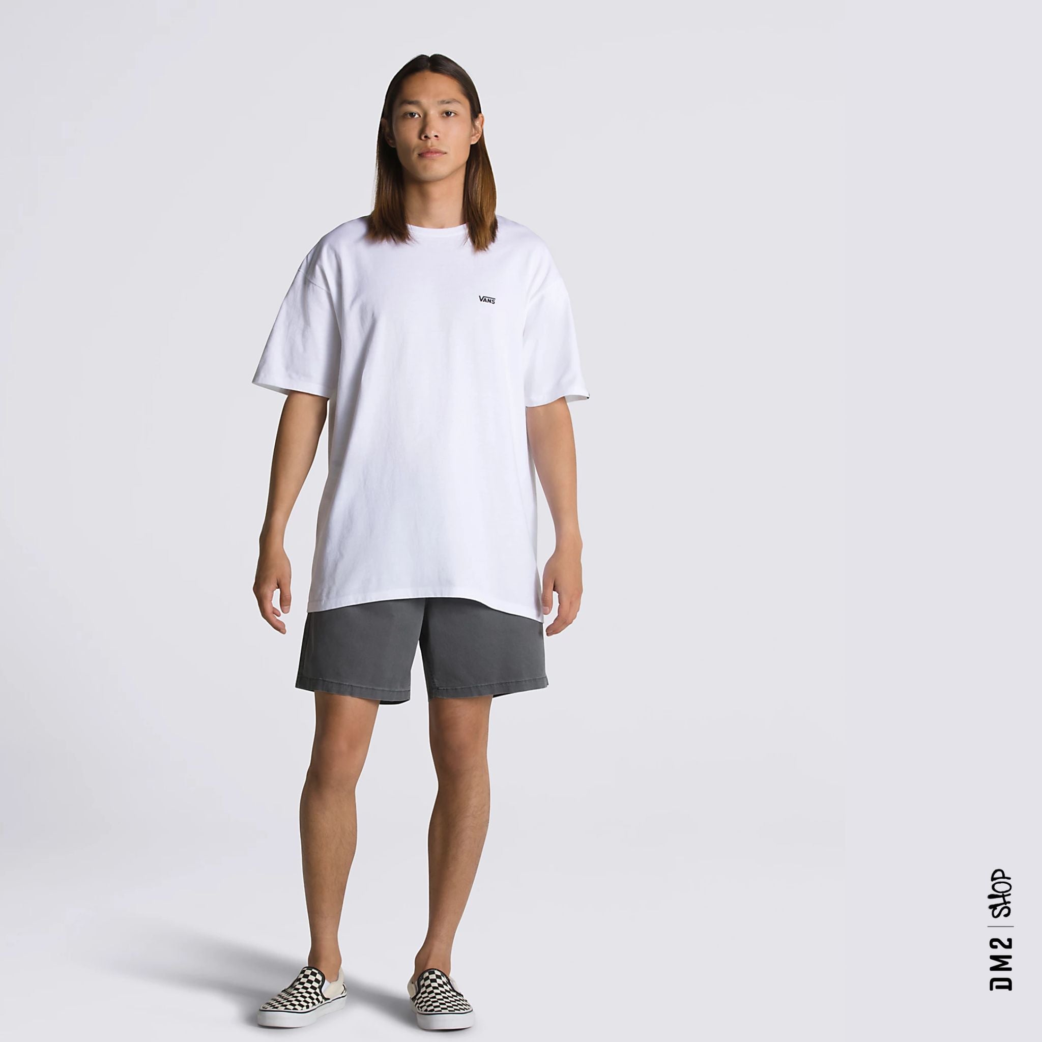 T-SHIRT VANS HOMME LEFT CHEST BLANC