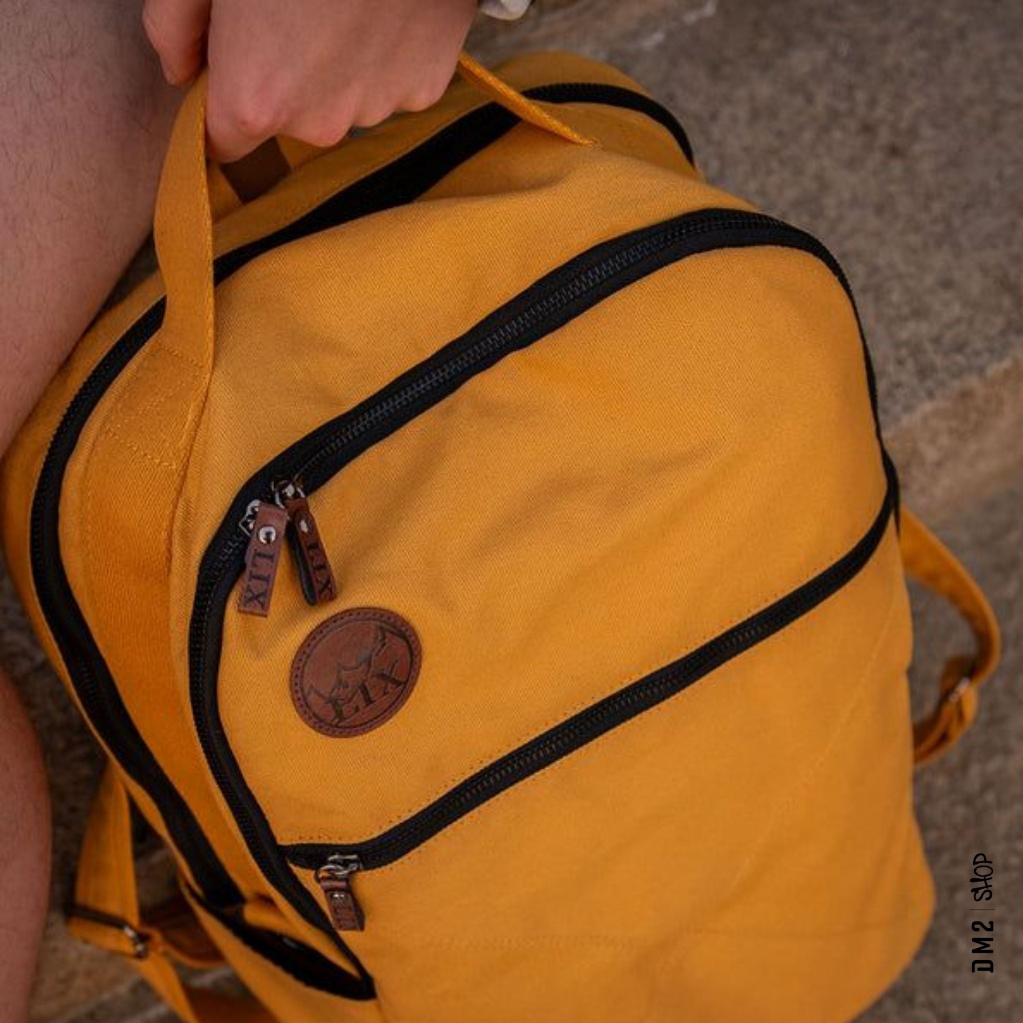 SAC A DOS LILY JAUNE OCRE LIX DESIGN