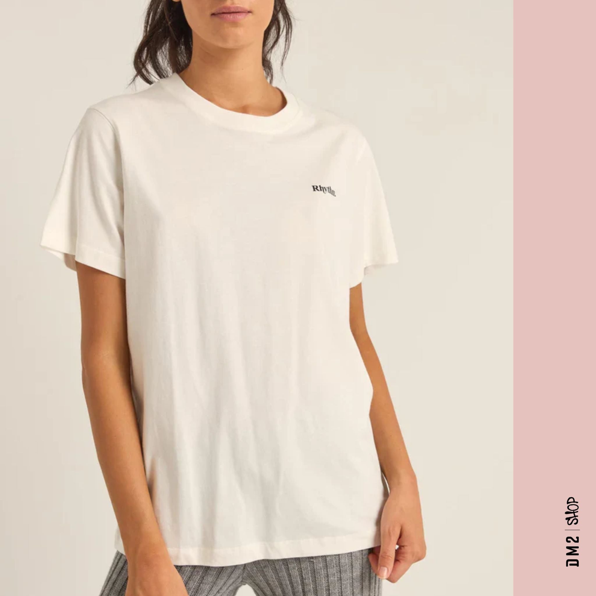 T-SHIRT LOGO BOYFRIEND FEMME, RHYTHM