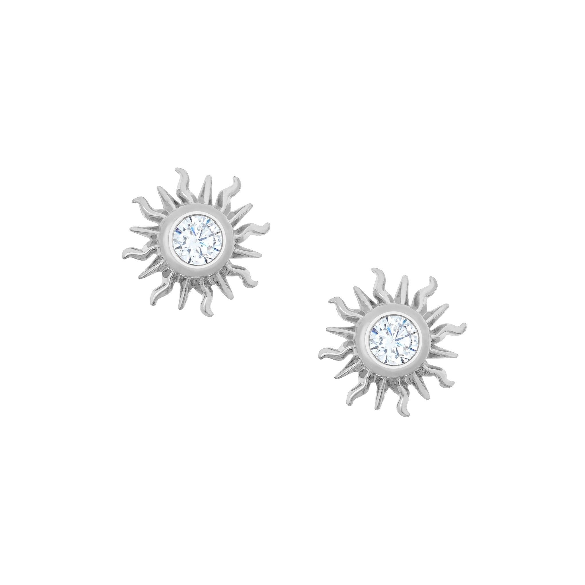 boucle-oreille-sun-studs-rhodium-LITTLE-ROOMS-HO4