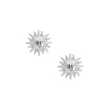 BOUCLE OREILLE SOLIS STUDS RHODIUM LITTLE ROOMS