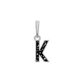 BRELOQUE ALPHABET ARGENT RHODIUM