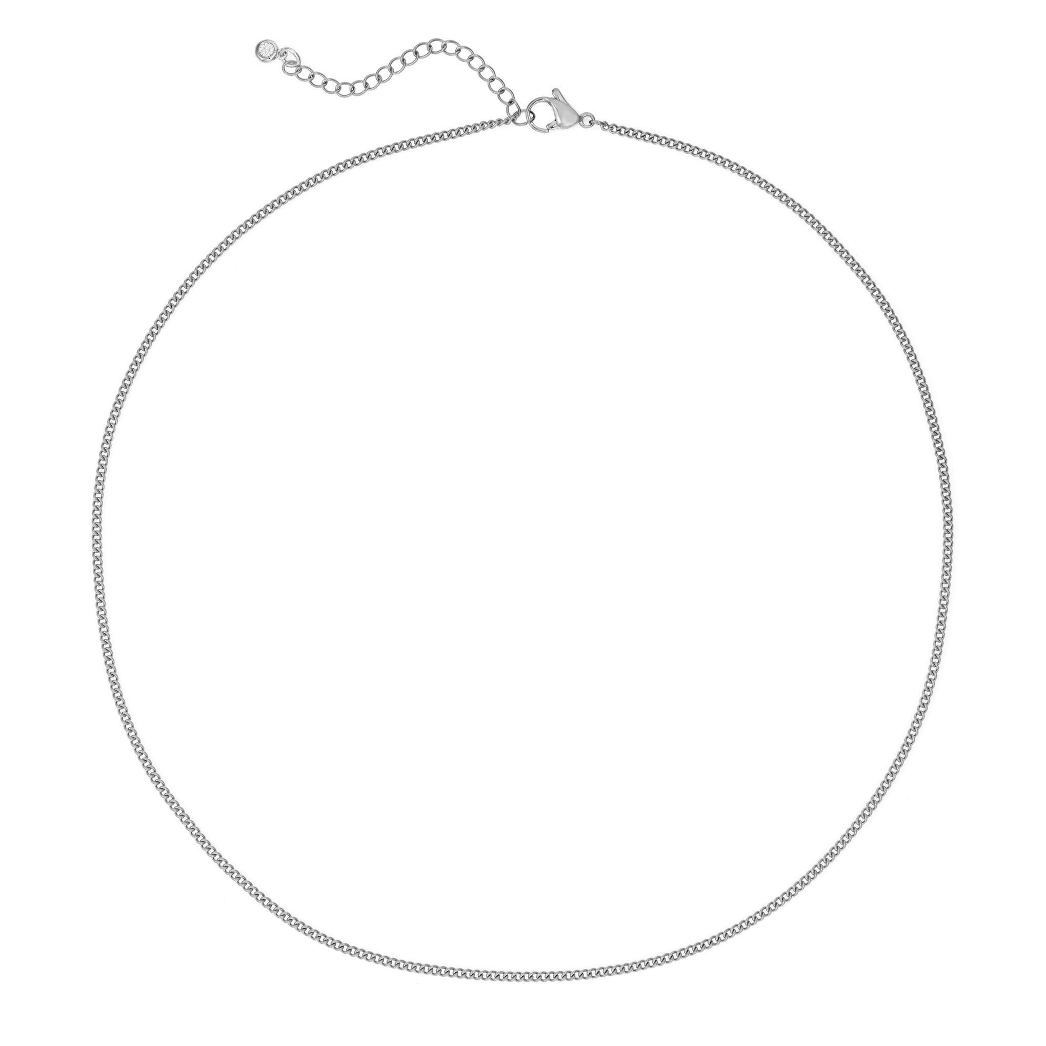 COLLIER NOVA STAINLESS RHODIUM 18"