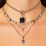 COLLIER MOON RHODIUM