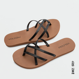 SANDALES FEMME NEW SCHOOL II NOIR, VOLCOM