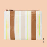 POCHETTE NICE STRIPES SMALL TOFFEE, ALOHA