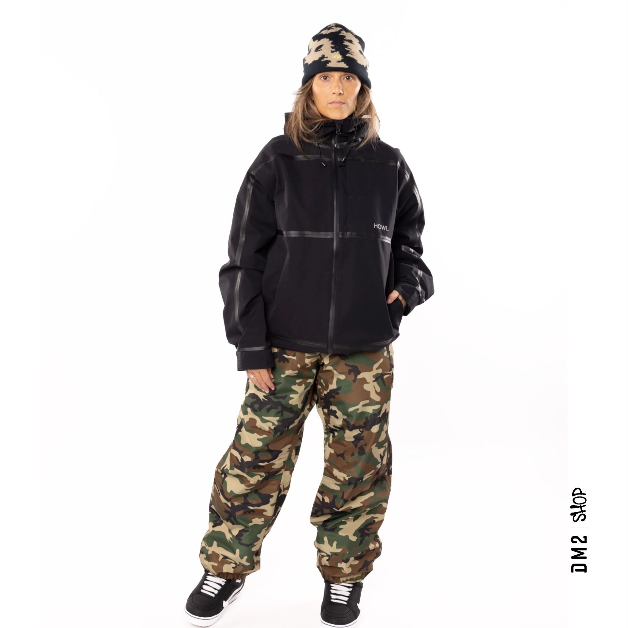 PANTALON SHELL UNISEXE NOWHERE CAMO, HOWL