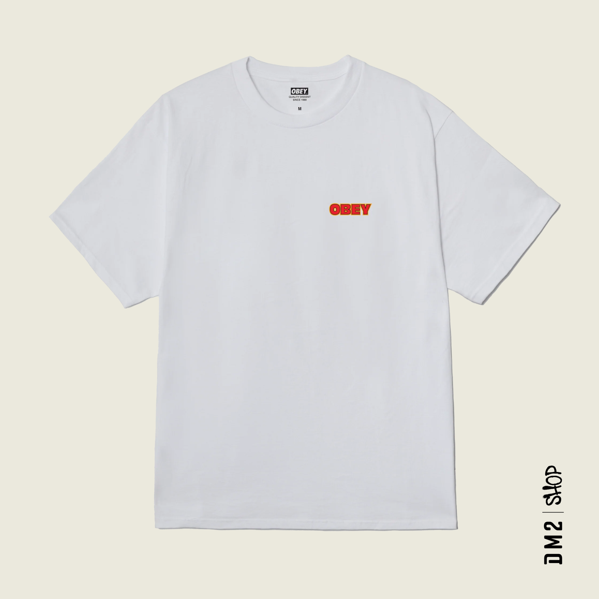 T-SHIRT HOMME OBEY STAR BLANC, OBEY