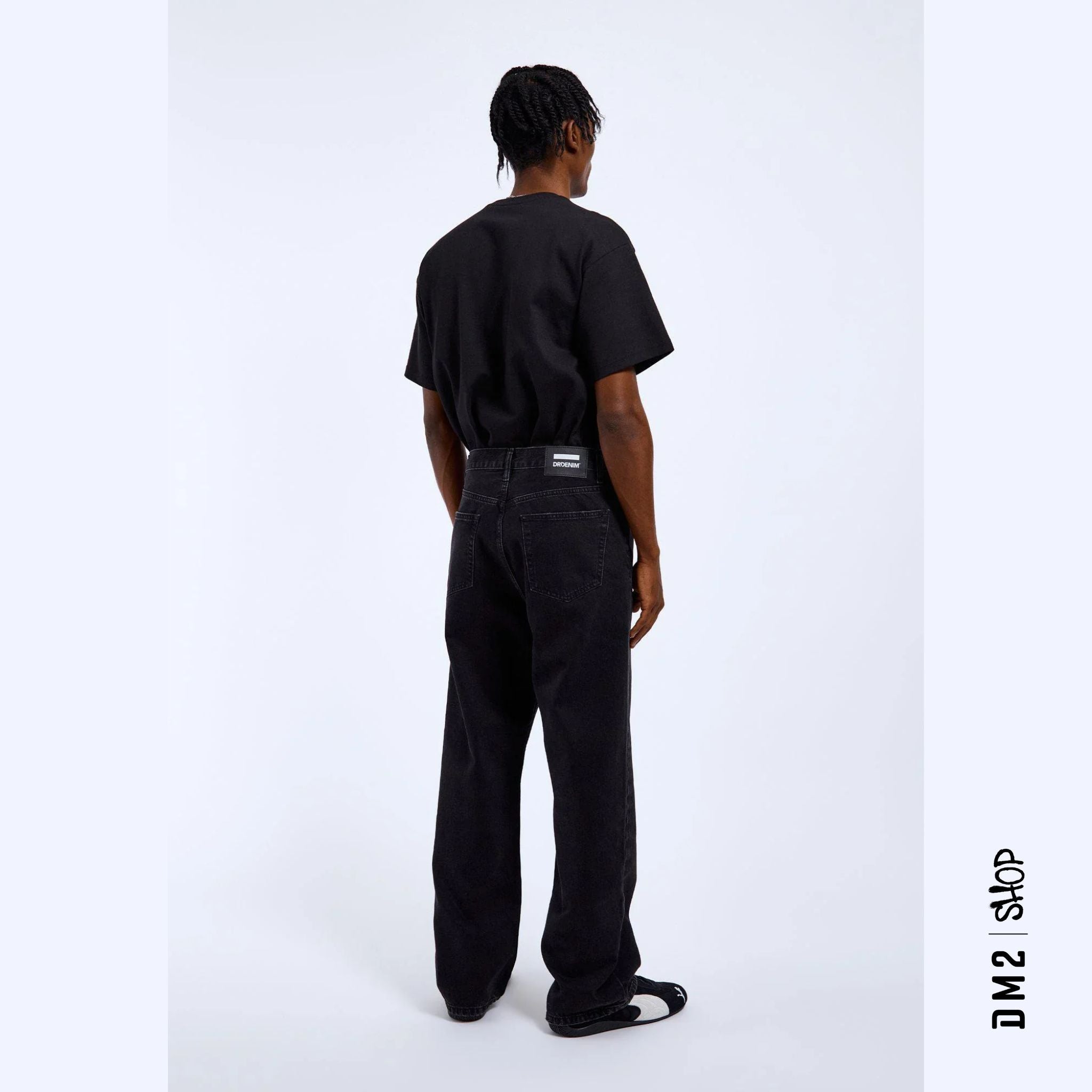 JEAN BAGGY HOMME OMAR WORN BLACK, DR.DENIM